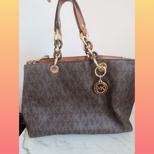 Michael Kors Cynthia Leather Satchel